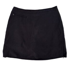 Patagonia Womens Black Active Zip Up Pockets Skort Size 10